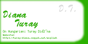 diana turay business card